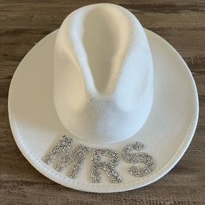 White “MRS” Hat